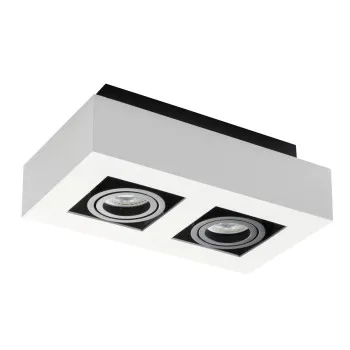 Kanlux Stobi fehér mennyezeti spotlámpa (KAN-26833) GU10 2 izzós IP20