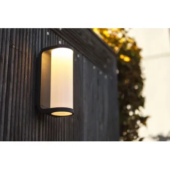Lutec Adalyn sötétszürke LED kültéri falikar (LUT-5193602118) LED 1 izzós IP44