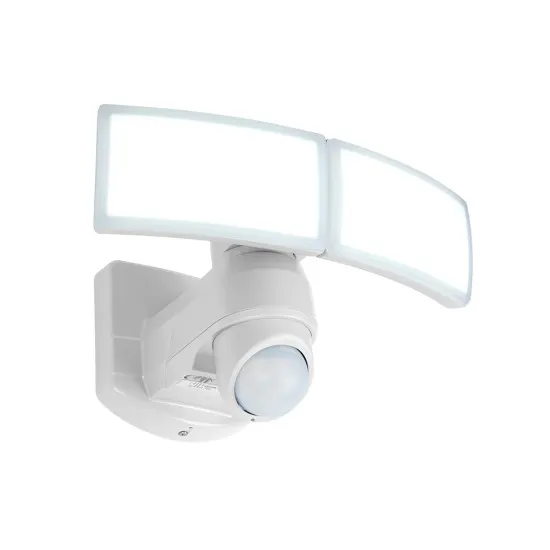 Lutec Arc fehér mozgásérzékelős LED kültéri fali lámpa (LUT-7632201053) LED 1 izzós IP54