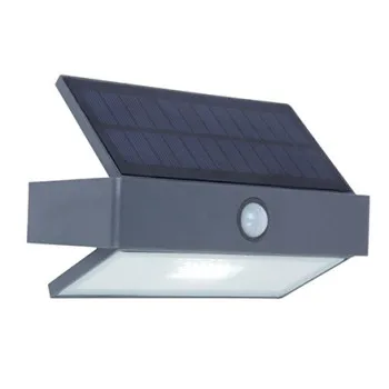 Lutec Arrow sötétszürke napelemes LED kültéri fali lámpa (LUT-6910601335) LED 1 izzós IP44