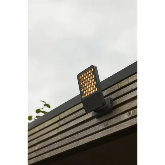 Lutec Atlantis sötétszürke LED kültéri fali lámpa (LUT-7801601118) LED 1 izzós IP54