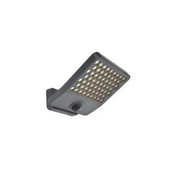 Lutec Atlantis sötétszürke napelemes LED kültéri fali lámpa (LUT-7801604118) LED 1 izzós IP54