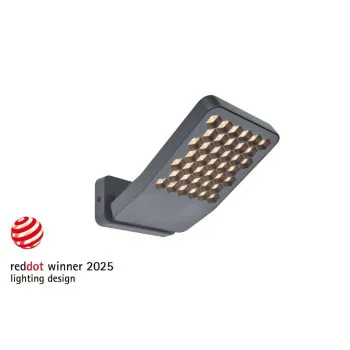 Lutec Atlantis sötétszürke LED kültéri fali lámpa (LUT-7801605118) LED 1 izzós IP54