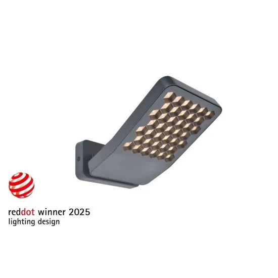 Lutec Atlantis sötétszürke LED kültéri fali lámpa (LUT-7801605118) LED 1 izzós IP54
