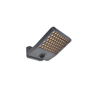 Lutec Atlantis sötétszürke napelemes LED kültéri fali lámpa (LUT-7801608118) LED 1 izzós IP54