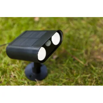 Lutec Bingo matt fekete napelemes LED kültéri fali/leszúrható lámpa (LUT-6938401330) LED 1 izzós IP54