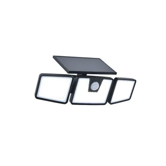 Lutec Briti matt fekete napelemes LED kültéri fali lámpa (LUT-6922401330) LED 1 izzós IP44