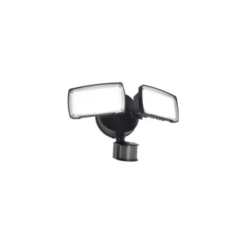Lutec Chimera matt fekete mozgásérzékelős LED kültéri fali lámpa (LUT-7635415330) LED 2 izzós IP54