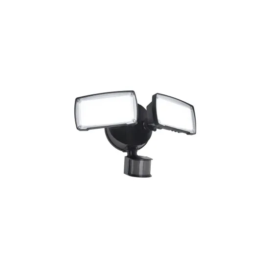 Lutec Chimera matt fekete mozgásérzékelős LED kültéri fali lámpa (LUT-7635415330) LED 2 izzós IP54