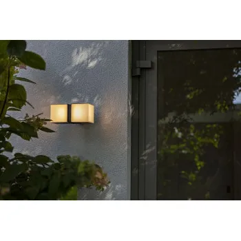 Lutec Cuba matt fekete LED kültéri falikar (LUT-5193801012) LED 2 izzós IP54