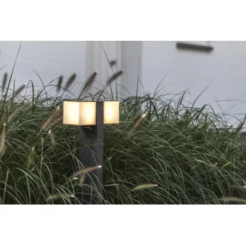 Lutec Cuba sötétszürke LED kültéri állólámpa (LUT-7193801118) LED 2 izzós IP54