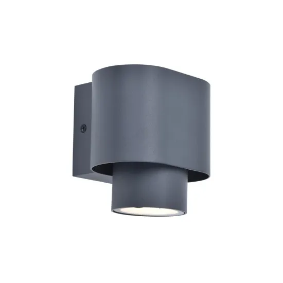 Lutec Cypres sötétszürke kültéri falikar (LUT-6604001118) GU10 1 izzós IP44