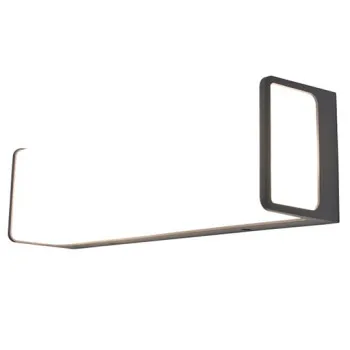 Lutec Doblo sötétszürke LED kültéri fali lámpa (LUT-5107401125) LED 1 izzós IP54