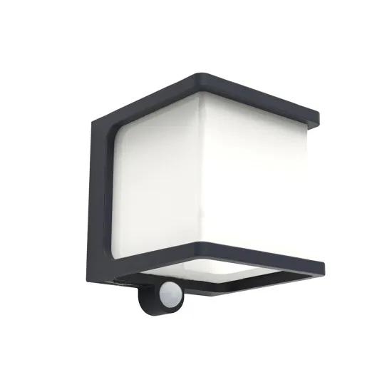 Lutec Doblo sötétszürke napelemes LED kültéri fali lámpa (LUT-6940101125) LED 1 izzós IP54