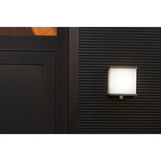 Lutec Doblo sötétszürke napelemes LED kültéri fali lámpa (LUT-6943701125) LED 1 izzós IP44