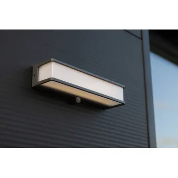 Lutec Doblo sötétszürke napelemes LED kültéri fali lámpa (LUT-6943801125) LED 1 izzós IP54