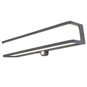 Lutec Doblo sötétszürke napelemes LED kültéri fali lámpa (LUT-6943801125) LED 1 izzós IP54