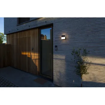 Lutec Domino sötétszürke LED kültéri falikar (LUT-5116202118) LED 2 izzós IP65