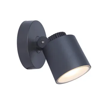 Lutec Explorer sötétszürke LED kültéri falikar (LUT-6609202118) LED 1 izzós IP54