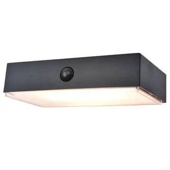 Lutec Fadi matt fekete napelemes LED kültéri fali lámpa (LUT-6939501330) LED 1 izzós IP54