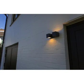 Lutec Fari sötétszürke LED kültéri fali lámpa (LUT-5117401118) LED 2 izzós IP54