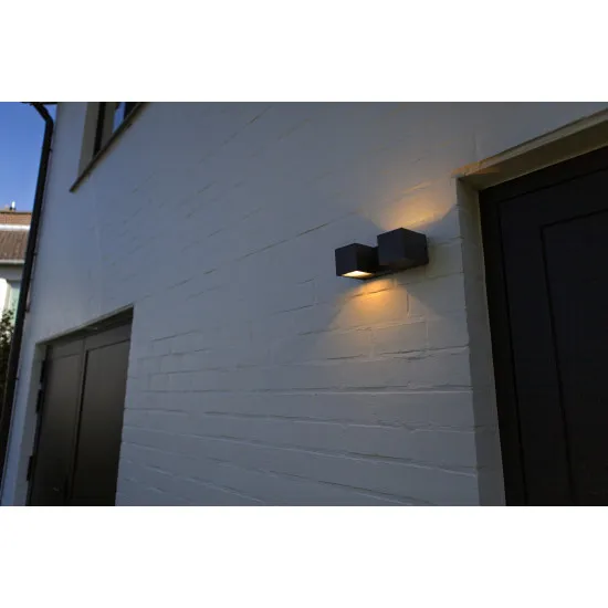 Lutec Fari sötétszürke LED kültéri fali lámpa (LUT-5117401118) LED 2 izzós IP54