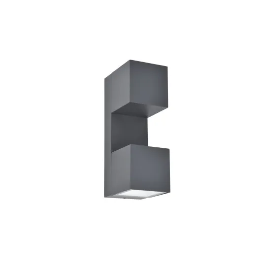 Lutec Fari sötétszürke LED kültéri fali lámpa (LUT-5117401118) LED 2 izzós IP54