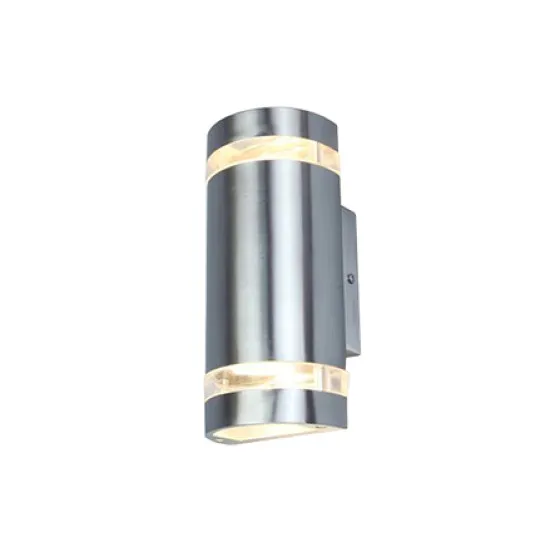 Lutec Focus acélszínű kültéri falikar (LUT-5604021001) GU10 2 izzós IP44