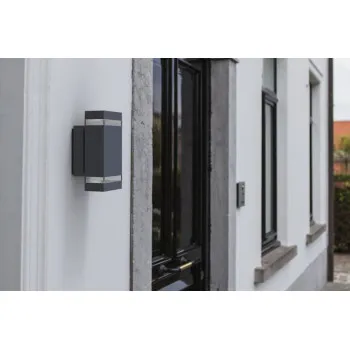 Lutec Focus sötétszürke LED kültéri falikar (LUT-5605013118) LED 1 izzós IP44