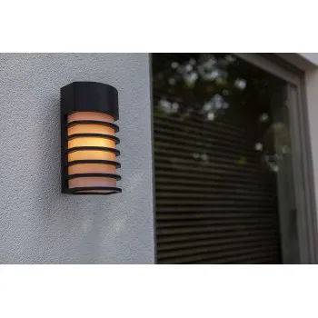 Lutec Fulton matt fekete kültéri falikar (LUT-5207601012) E27 1 izzós IP54