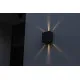 Lutec Gemini Beams matt fekete LED kültéri fali lámpa (LUT-5104003012) LED 1 izzós IP54