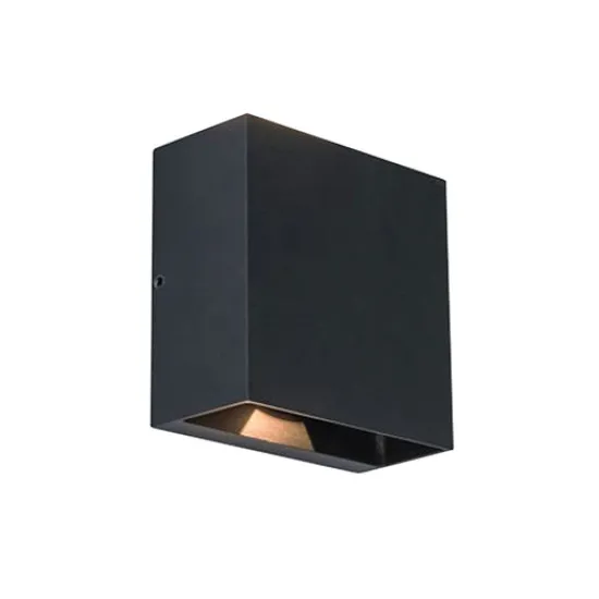 Lutec Gemini Beams matt fekete LED kültéri fali lámpa (LUT-5104003012) LED 1 izzós IP54