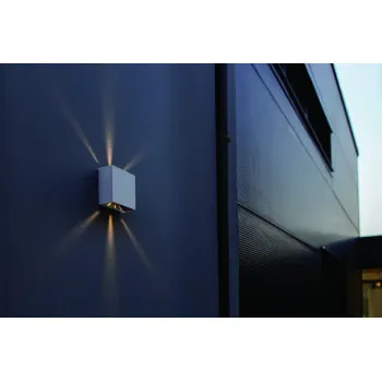 Lutec Gemini Beams fehér LED kültéri fali lámpa (LUT-5104003032) LED 1 izzós IP54