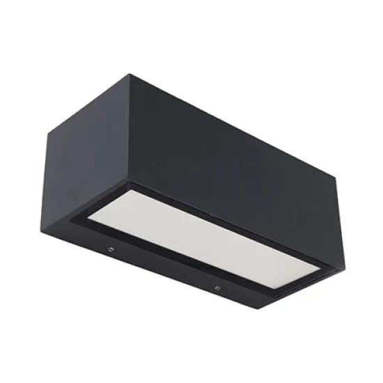 Lutec Gemini sötétszürke LED kültéri fali lámpa (LUT-5189101118) LED 1 izzós IP54