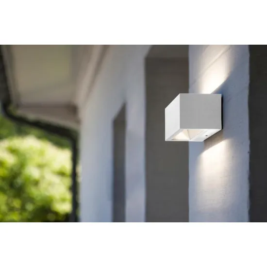 Lutec Gemini fehér LED kültéri fali lámpa (LUT-5189102032) LED 1 izzós IP54