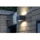 Lutec Gemini sötétszürke LED kültéri fali lámpa (LUT-5189102118) LED 1 izzós IP54