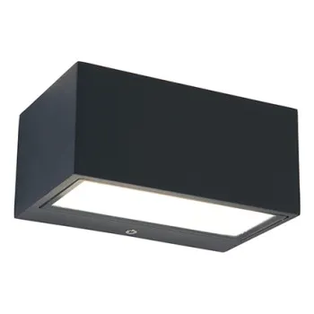 Lutec Gemini sötétszürke LED kültéri fali lámpa (LUT-5189102118) LED 1 izzós IP54