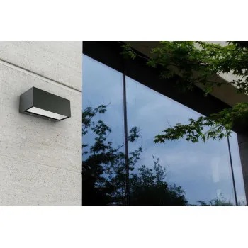 Lutec Gemini matt fekete LED kültéri fali lámpa (LUT-5189112012) LED 1 izzós IP54