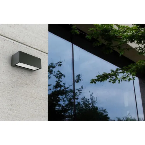 Lutec Gemini matt fekete LED kültéri fali lámpa (LUT-5189112012) LED 1 izzós IP54