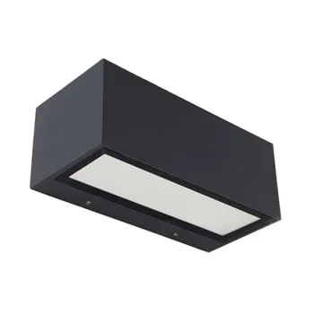 Lutec Gemini sötétszürke LED kültéri fali lámpa (LUT-5189112118) LED 1 izzós IP54