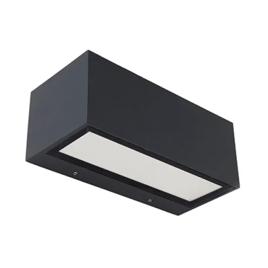 Lutec Gemini sötétszürke LED kültéri fali lámpa (LUT-5189112118) LED 1 izzós IP54
