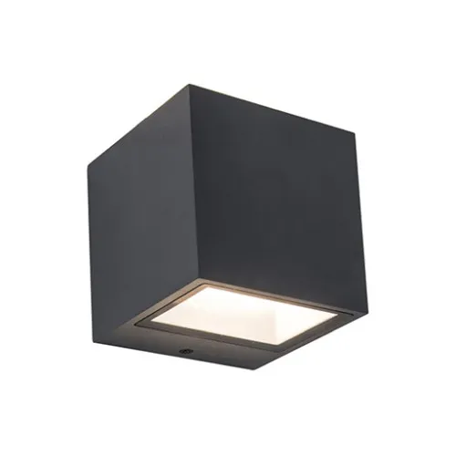 Lutec Gemini sötétszürke LED kültéri fali lámpa (LUT-5189114118) LED 1 izzós IP54