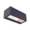 Lutec Gemini sötétszürke LED kültéri fali lámpa (LUT-5189120118) LED 1 izzós IP54