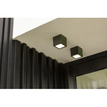 Lutec Gemini sötétszürke LED kültéri mennyezeti lámpa (LUT-6389101118) LED 1 izzós IP65