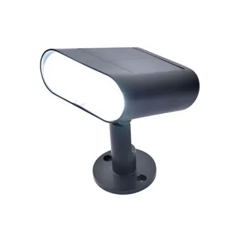 Lutec Ginbo matt fekete napelemes LED kültéri fali/leszúrható lámpa (LUT-6938405330) LED 1 izzós IP44