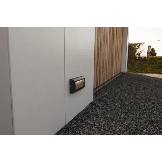 Lutec Helena sötétszürke LED kültéri fali lámpa (LUT-5191602118) LED 1 izzós IP54