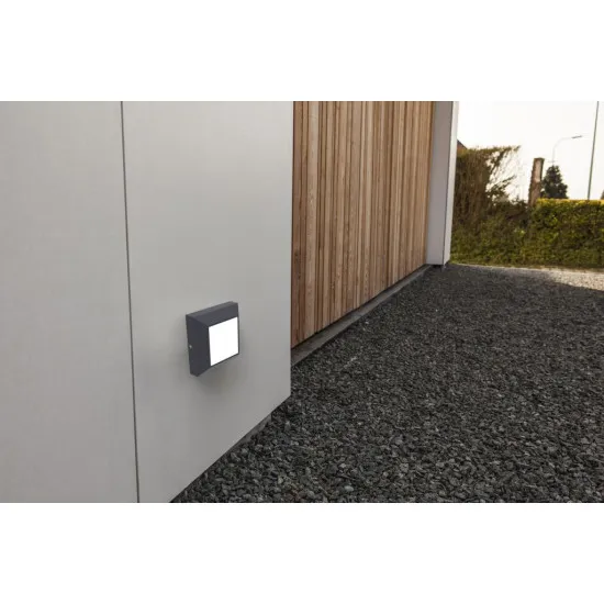 Lutec Helena sötétszürke LED kültéri fali lámpa (LUT-6402101118) LED 1 izzós IP54