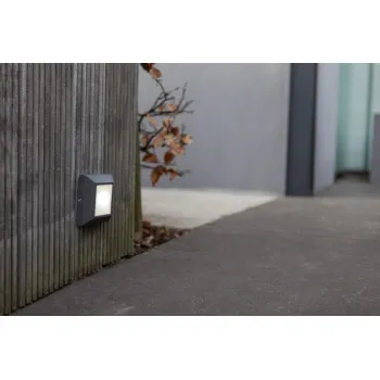 Lutec Helena matt fekete LED kültéri fali lámpa (LUT-6402105012) LED 1 izzós IP54