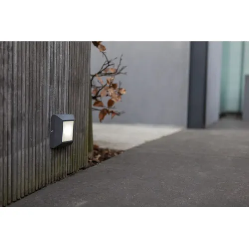 Lutec Helena matt fekete LED kültéri fali lámpa (LUT-6402105012) LED 1 izzós IP54
