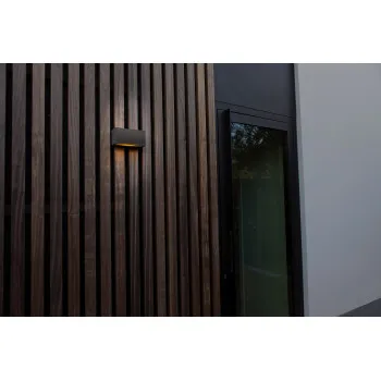 Lutec Inka sötétszürke napelemes hibrid LED kültéri fali lámpa (LUT-6989101118) LED 1 izzós IP44